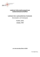 book Lehrbuch der systematischen Anatomie - NERVENSYSTEM UND SINNESORGANE