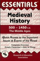 book Medieval History: 500 to 1450 CE Essentials