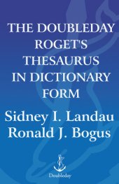 book The Doubleday Roget's Thesaurus in Dictionary Form