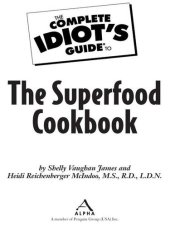 book The Complete Idiot's Guide to the Superfood Cookbook