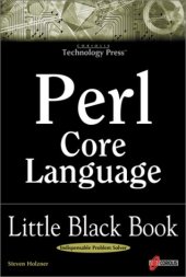 book Perl Core Language Little Black Book: The Essentials of the Perl Language