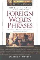 book Facts on File Dictionary of Foreign Words and Phrases 