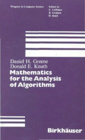 book Mathematics for the analysis of algorithms 