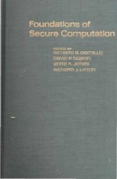 book Foundations of Secure Computation