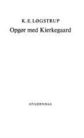 book Opgør med Kierkegaard