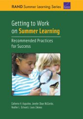 book Getting to Work on Summer Learning: Recommended Practices for Success