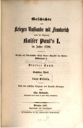 book Geschichte des Krieges Rußlands mit Frankreich unter der Regierung Kaiser Pauls I. im Jahre 1799