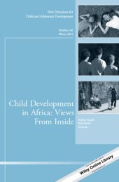 book Child Development in Africa: Views from Inside: New Directions for Child and Adolescent Development, Number 146