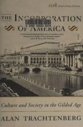 book The Incorporation of America: Culture and Society in the Gilded Age