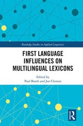 book First Language Influences on Multilingual Lexicons