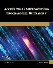 book Access 2021 / Microsoft 365 Programming by Example: with VBA, XML, and ASP