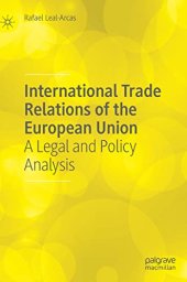 book International Trade Relations of the European Union: A Legal and Policy Analysis