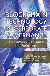 book Blockchain Technology in Corporate Governance: Transforming Business and Industries