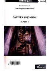 book Cahiers Simondon