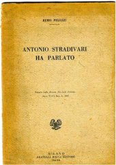 book ANTONIO STRADIVARI HA PARLATO