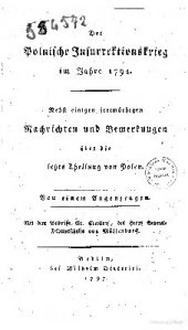 book Der Polnische Insurrektionskrieg im Jahr 1794