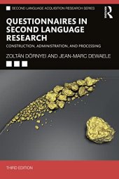 book Questionnaires in Second Language Research