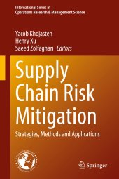 book Supply Chain Risk Mitigation: Strategies, Methods and Applications