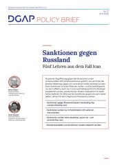 book Sanktionen gegen Russland : Fünf Lehren aus dem Fall Iran