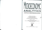 book Microeconomic Analytics : a vade mecum for students reading modern economics