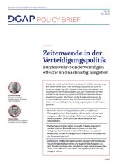 book Zeitenwende in der Verteidigungspolitik : Bundeswehr-Sondervermögen effektiv und nachhaltig ausgeben