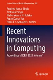 book Recent Innovations in Computing: Proceedings of ICRIC 2021, Volume 1