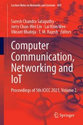 book Computer Communication, Networking and IoT: Proceedings of 5th ICICC 2021, Volume 2