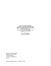 book Books in African Languages: Recent Acquisitions 1999-2000, Melville J. Herskovits Library of African Studies, Northwestern University. With addenda to the previously published catalog