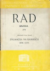 book Dalmacija na raskršću 1848. god