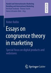 book Essays on congruence theory in marketing: Special focus on digital products and webstores