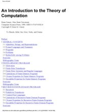 book An Introduction to the Theory of Computation 