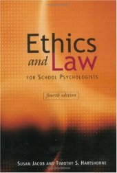 book Ethics and Law for School Psychologists