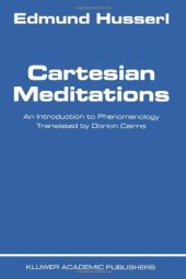 book Cartesian Meditations: An Introduction to Phenomenology