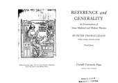 book Reference and Generality: An Examination of Some Medieval and Modern Theories 