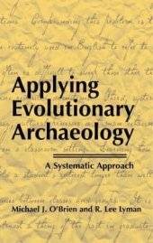 book Applying Evolutionary Archaeology: A Systematic Approach