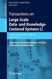 book Transactions on Large-Scale Data- and Knowledge-Centered Systems LI: Special Issue on Data Management - Principles, Technologies and Applications