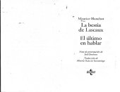 book La bestia de Lascaux. El último en hablar