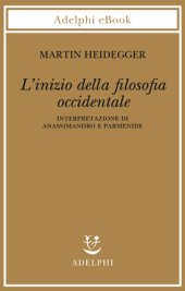 book L’inizio della filosofia occidentale