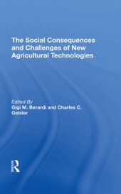 book The Social Consequences And Challenges Of New Agricultural Technologies