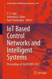 book IoT Based Control Networks and Intelligent Systems: Proceedings of 3rd ICICNIS 2022