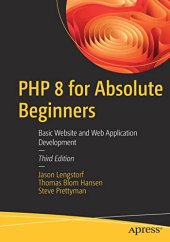 book PHP 8 for Absolute Beginners: Basic Website and Web Application Development