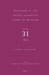 book Research in the Social Scientific Study of Religion: A Diversity of Paradigms