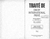 book Traité de Droit International Privé