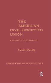 book The American Civil Liberties Union