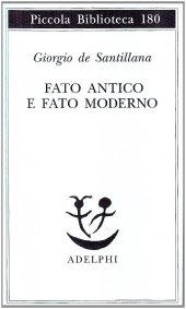 book Fato antico e fato moderno