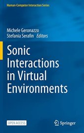 book Sonic Interactions in Virtual Environments