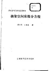 book 抽象空间常微分方程