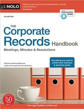 book Corporate Records Handbook, The: Meetings, Minutes & Resolutions