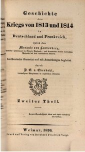 book Geschichte des Kriegs von 1813 und 1814 in Deutschland und Frankreich