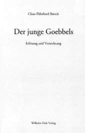 book Der junge Goebbels : Erlösung und Vernichtung